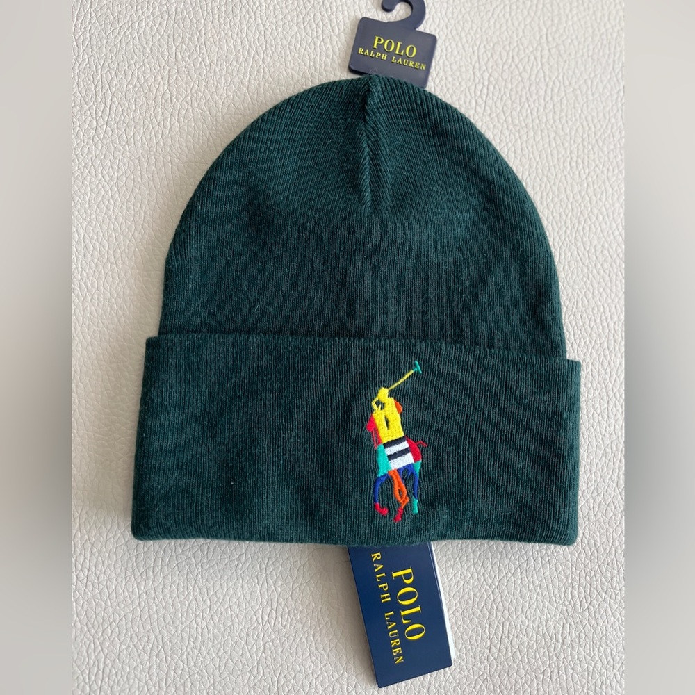 NWT - Polo Ralph Lauren Big Pony Reversible Beanie